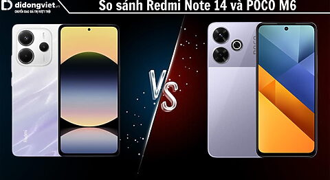 So sánh điện thoại Redmi Note 14 và POCO M6: Bất phân thắng bại