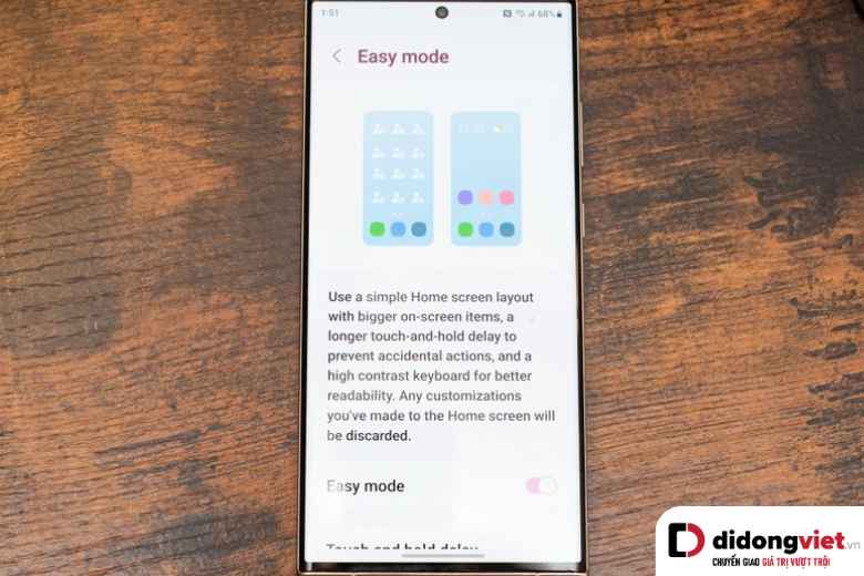 Chế độ đơn giản - Giải pháp hoàn hảo giúp người cao tuổi không gặp khó khi dùng smartphone 5 easy mode 1