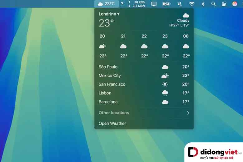 mac os 15.2 weather