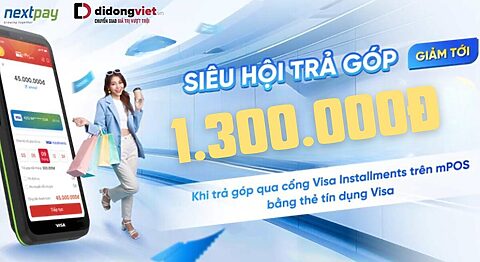 SIÊU HỘI TRẢ GÓP – GIẢM TỚI 1,3 TRIỆU ĐỒNG KHI THANH TOÁN TRẢ GÓP VISA QUA MPOS ĐỐI VỚI THẺ TÍN DỤNG SACOMBANK