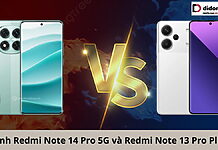 so sánh Redmi Note 14 Pro 5G và Redmi Note 13 Pro Plus 5G