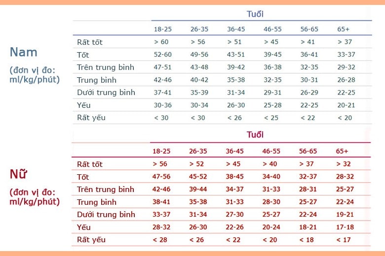 VO2 max đo lường khả năng vận động, sức bền và độ dẻo dai của cơ thể