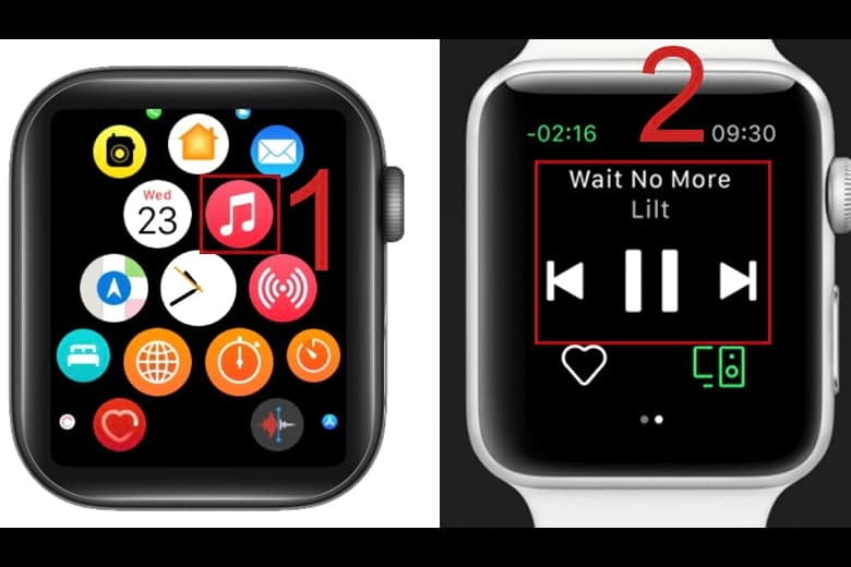 cách nghe nhạc trên Apple Watch