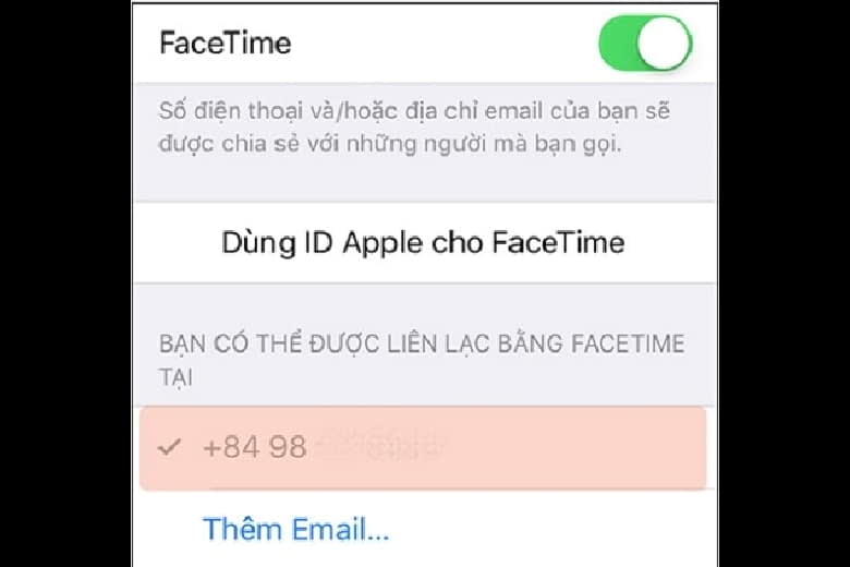 Hướng dẫn cách bật FaceTime trên iPhone/iPad