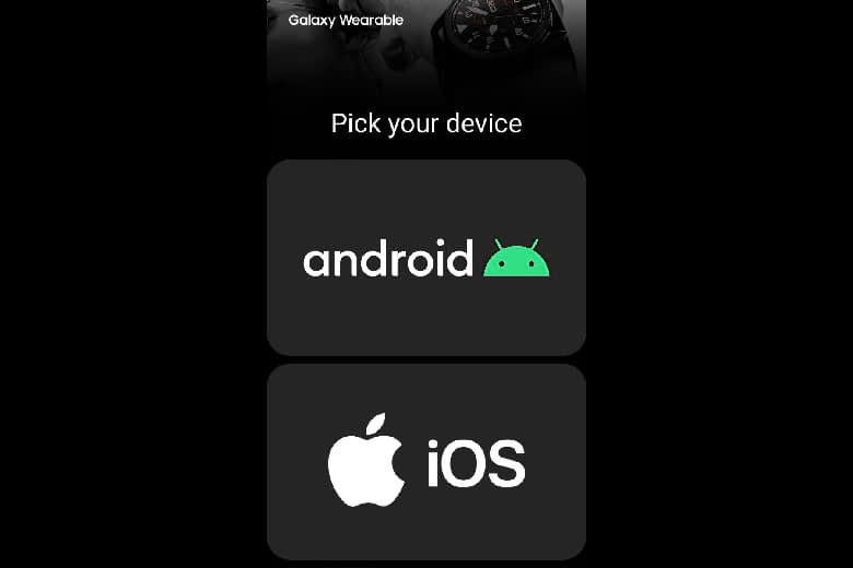 Galaxy Wearable dễ dàng tải ứng dụng về điện thoại Android hoặc thiết bị Apple