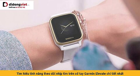 Tìm hiểu tính năng theo dõi nhịp tim trên cổ tay Garmin Elevate chi tiết nhất