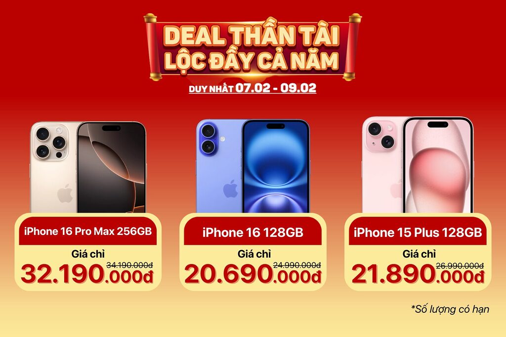 Lên đời iPhone 16 Pro Max trúng vàng thần tài 9999. Cùng nhiều deal hấp dẫn khác 10 4