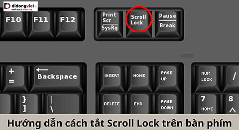 cách tắt Scroll Lock trên bàn phím