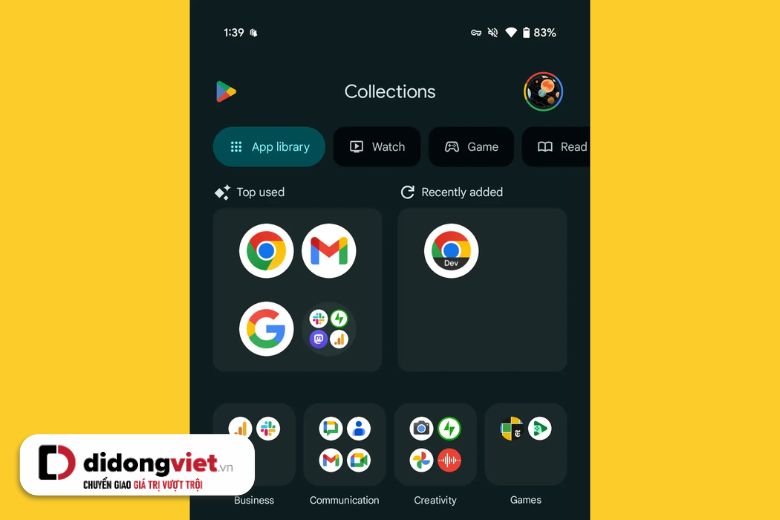 Google Play Store Nâng Cấp Tính Năng "Collections" Với App Library Nổi Bật Hơn 6 play 3