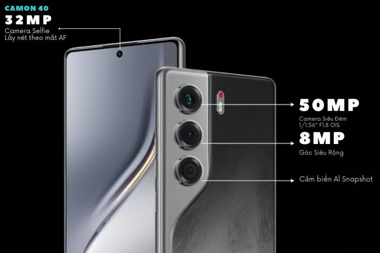 So sánh TECNO Camon 40 và Camon 30: Cuộc đối đầu hấp dẫn giữa hai siêu phẩm tầm trung! 18 So sánh Camera TECNO Camon 40 và Camon 30