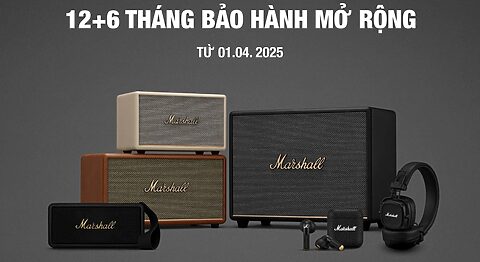 Tặng Bảo Hành Tai Nghe & Loa Marshall Lên Đến 18 Tháng Tại Di Động Việt