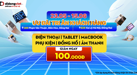 Ưu Đãi Đặc Biệt Tại Di Động Việt: Tặng thêm 100.000đ