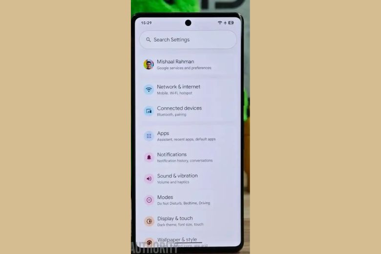 Android 16 lộ diện bản thiết kế giao diện mới: Nhiều thay đổi từ màn hình khóa đến cài đặt 12 android 16 UI leak 7