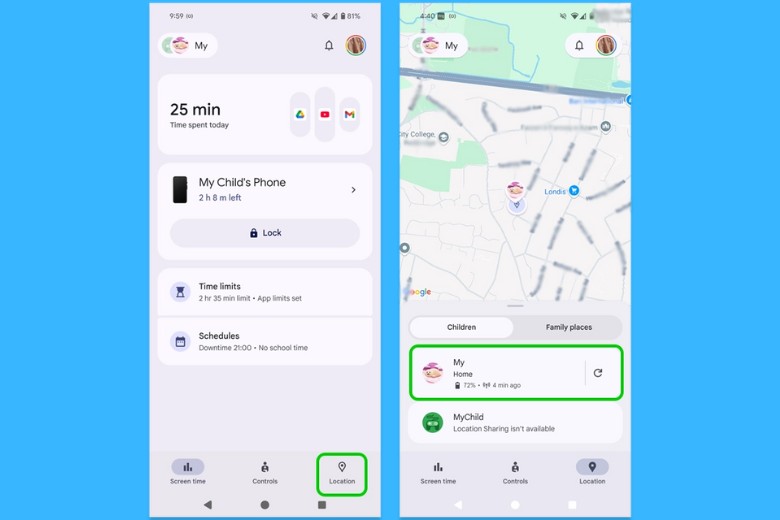 Hướng Dẫn Kiểm Soát Điện Thoại Của Trẻ Với Google Family Link Trên 2 Nền Tảng iOS và Android 26 kiem soat dien thoai cua tre google family link set up location 3