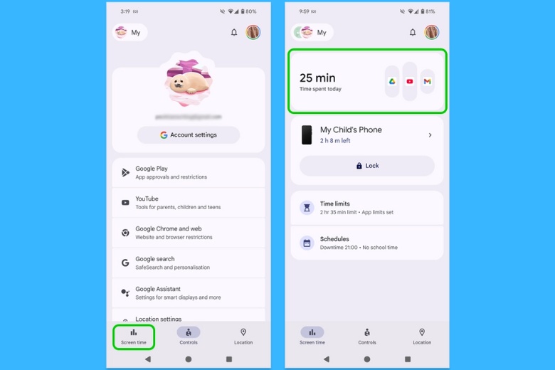 Hướng Dẫn Kiểm Soát Điện Thoại Của Trẻ Với Google Family Link Trên 2 Nền Tảng iOS và Android 19 kiem soat dien thoai cua tre google family link set up screentime
