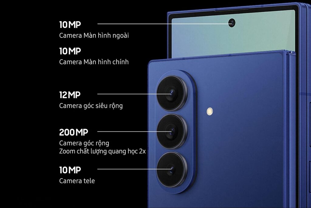 Samsung Galaxy Z Fold7 khi nào ra mắt? Có gì mới hơn? 12 Hệ thống camera của Galaxy Z Fold7