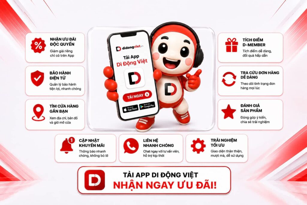 D.MEMBER: Nâng tầm trải nghiệm mua sắm tại Di Động Việt 2 D.MEMBER: Nâng tầm trải nghiệm mua sắm tại Di Động Việt