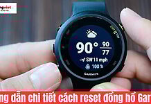 cách reset đồng hồ Garmin
