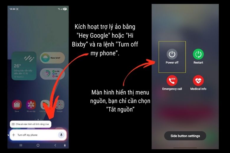 Cách Tắt Nguồn Galaxy Z Fold7 Dễ Hiểu Cho Người Mới Dùng 6 Cách Tắt Nguồn Galaxy Z Fold7 Bằng Giọng Nói