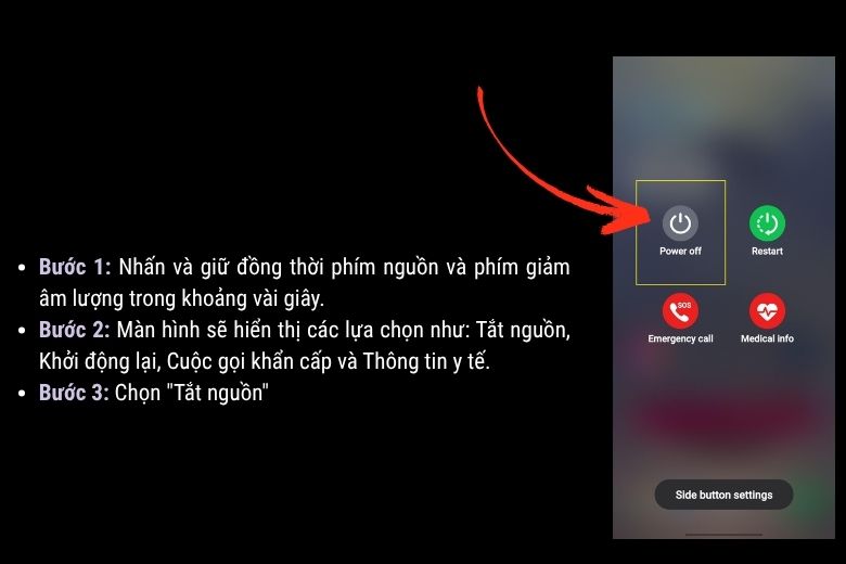 Cách Tắt Nguồn Galaxy Z Fold7 Dễ Hiểu Cho Người Mới Dùng 4 Cách Tắt Nguồn Galaxy Z Fold7 bằng Tổ Hợp Phím Vật Lý