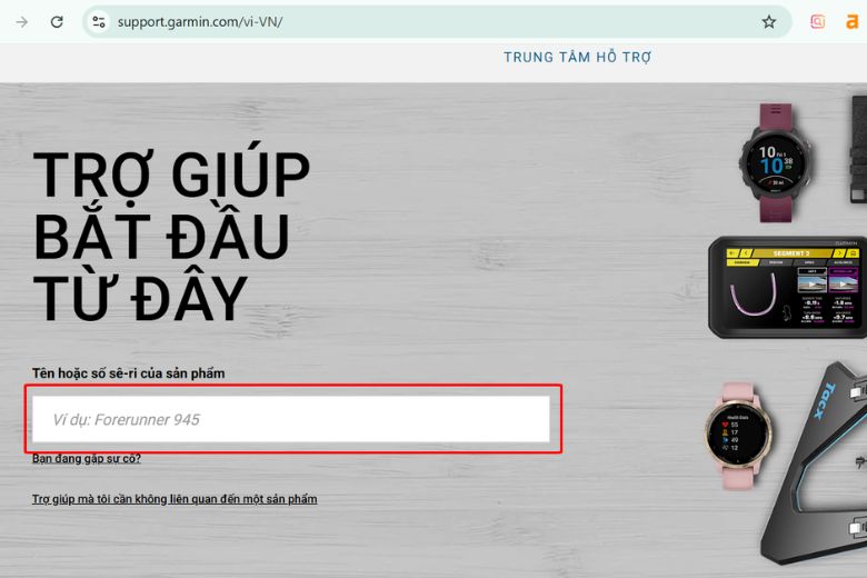 check bảo hành garmin