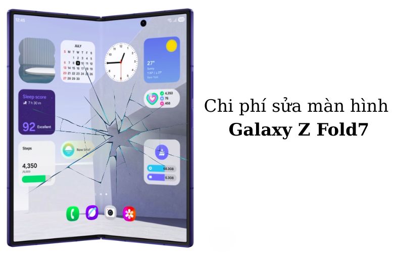 Chi phí sửa màn hình Galaxy Z Fold7
