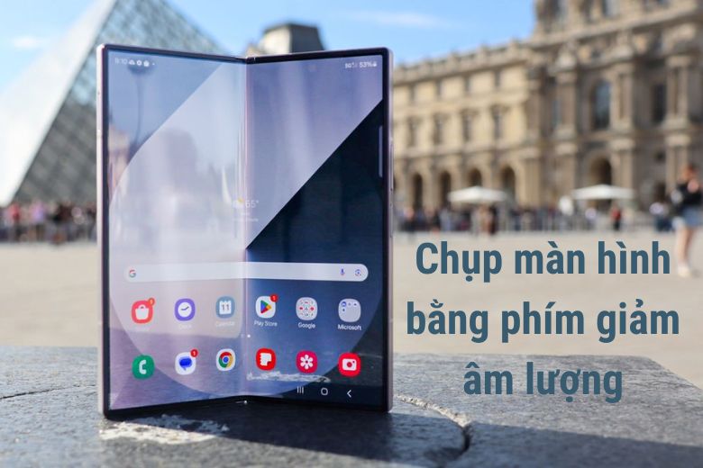 Cách chụp màn hình Galaxy Z Fold7 dễ dàng và hiệu quả nhất 8 Chụp màn hình bằng phím giảm âm lượng trên Galaxy Z Fold7