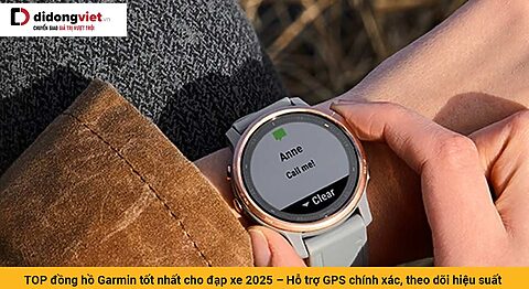 TOP đồng hồ Garmin tốt nhất cho đạp xe 2025 – Hỗ trợ GPS chính xác, theo dõi hiệu suất chi tiết