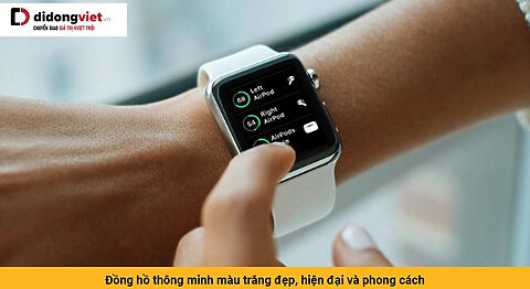 Đồng hồ thông minh màu trắng đẹp hiện đại phong cách