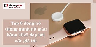 Đồng hồ thông minh nữ màu hồng