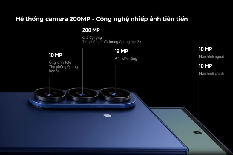 Samsung Galaxy Z Fold7: Lý do thuyết phục cho quyết định mua sắm thông minh 11 he-thong-camera-200mp-cua-galaxy-z-fold7