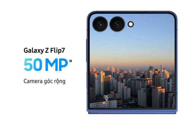 Galaxy Z Flip7: Ước mơ điện thoại gập nhỏ gọn và đầy thông minh trở thành hiện thực 15 Hệ thống camera 50MP của Galaxy Z Flip7