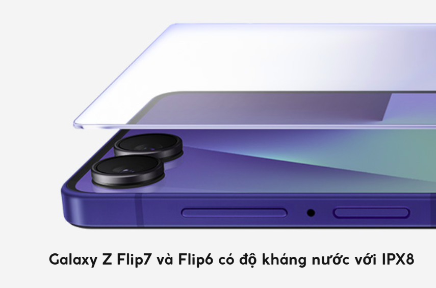 Tính năng bảo mật và kháng nước của Samsung Galaxy Z Flip7 vs Z Flip6