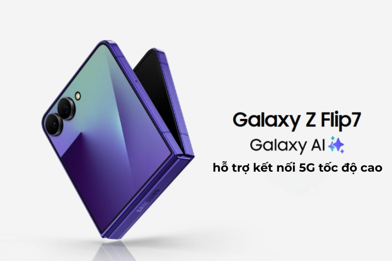 Các nâng cấp mới trên Galaxy Z Flip7: Bước tiến vượt bậc trong thiết kế điện thoại gập 19 Kết nối 5G của Galaxy Z Flip7