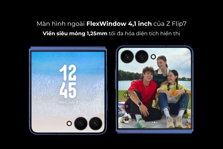 Galaxy Z Flip7: Ước mơ điện thoại gập nhỏ gọn và đầy thông minh trở thành hiện thực 12 Màn hình ngoài FlexWindow của Galaxy Z Flip7