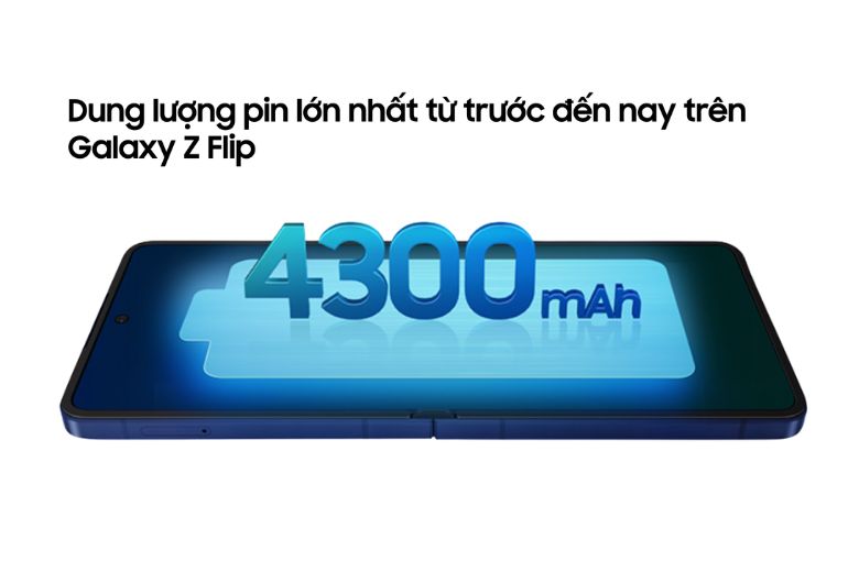 Galaxy Z Flip7: Ước mơ điện thoại gập nhỏ gọn và đầy thông minh trở thành hiện thực 16 Pin 4.300mAh của Galaxy Z Flip7