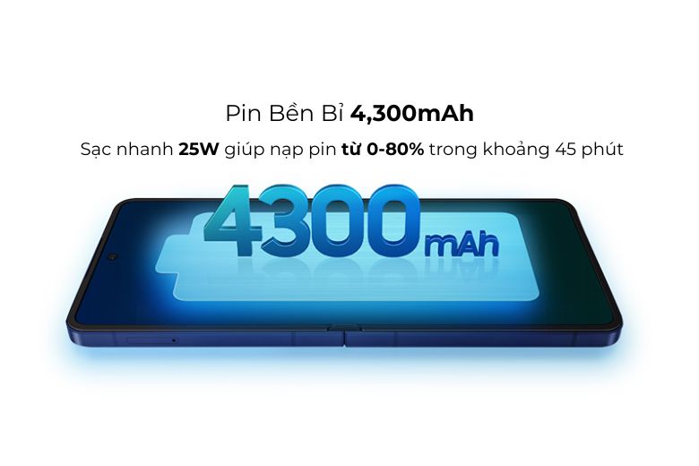 8 Lý Do Thuyết Phục Nên Chọn Samsung Galaxy Z Flip7 Năm 2025 12 Pin 4,300mAh trên Galaxy Z Flip7
