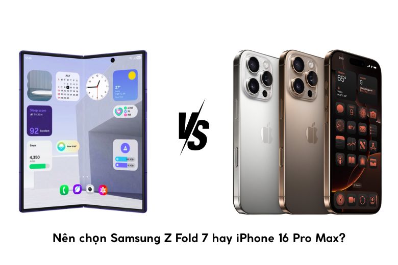 Samsung Z Fold 7 vs iPhone 16 Pro Max