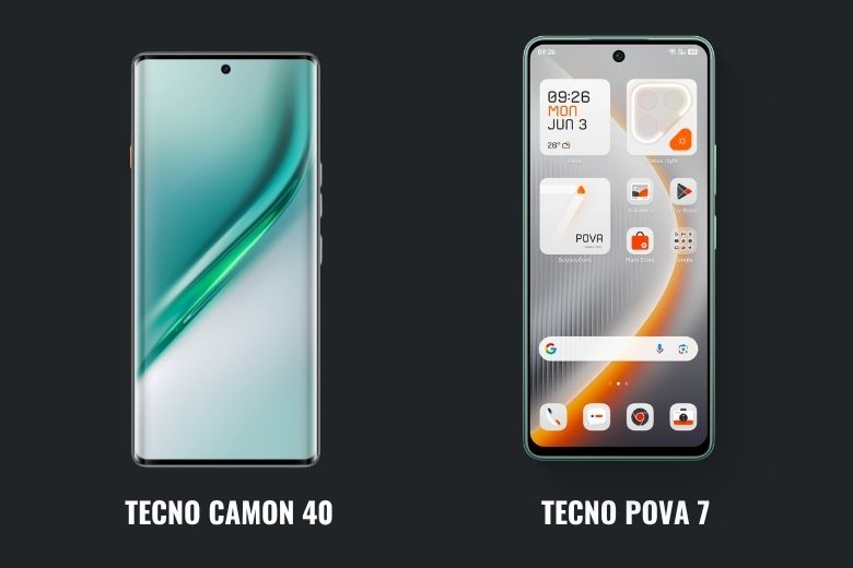 So sánh điện thoại TECNO Camon 40 và TECNO POVA 7 phù hợp cho ai? 9 So sánh TECNO Camon 40 và TECNO POVA 7