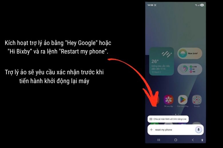 Hướng Dẫn Cách Khởi Động Lại Galaxy Z Fold7: Đơn Giản và Hiệu Quả 5 Sử dụng trợ lý ảo để khởi động lại Galaxy Z Fold7