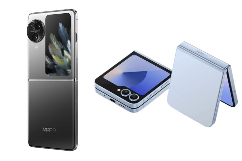 Thiết kế của Z Flip7 và Find N3 Flip