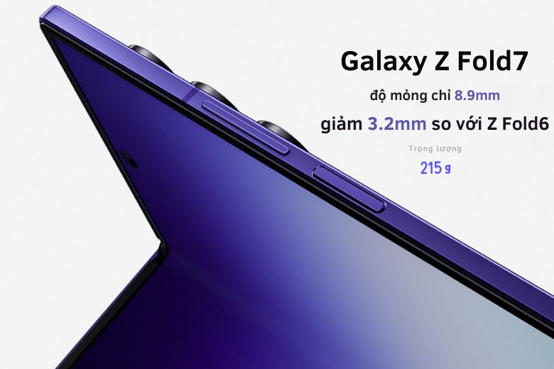 Galaxy Z Fold6 có nên lên đời Galaxy Z Fold7? Đây là những lý do nên và không nên 11 Thiết kế mỏng nhẹ vượt trội của Galaxy Z Fold7