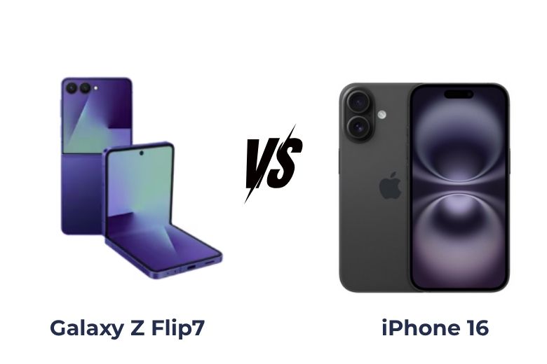 So sánh Galaxy Z Flip7 vs iPhone 16: Cuộc đối đầu giữa thiết kế gập và truyền thống 8 Thiết kế và cấu trúc của Galaxy Z Flip7 và iPhone 16