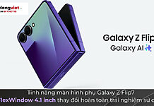 Tính năng màn hình phụ Galaxy Z Flip7