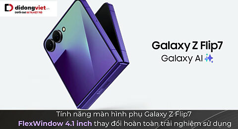 Tính năng màn hình phụ Galaxy Z Flip7