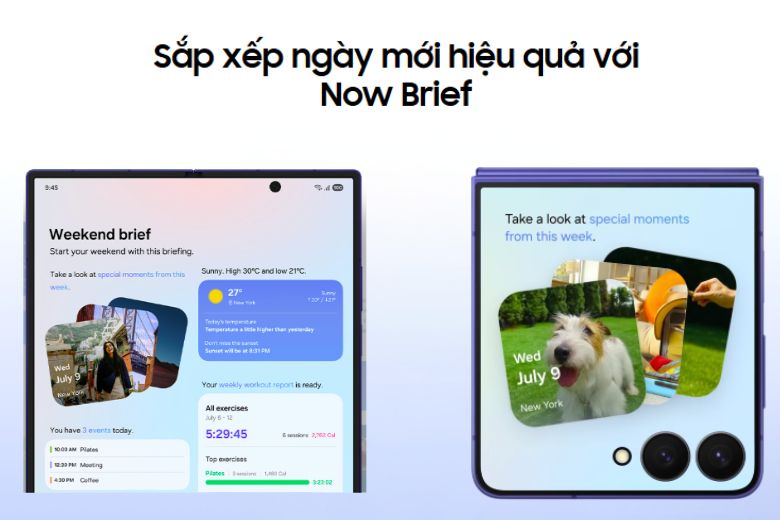 Những tính năng AI có trên Galaxy Z Fold7 và Z Flip7: Tất cả những gì bạn cần biết 7 Trợ lý cá nhân Now Brief trên Galaxy Z Fold7 và Z Flip7
