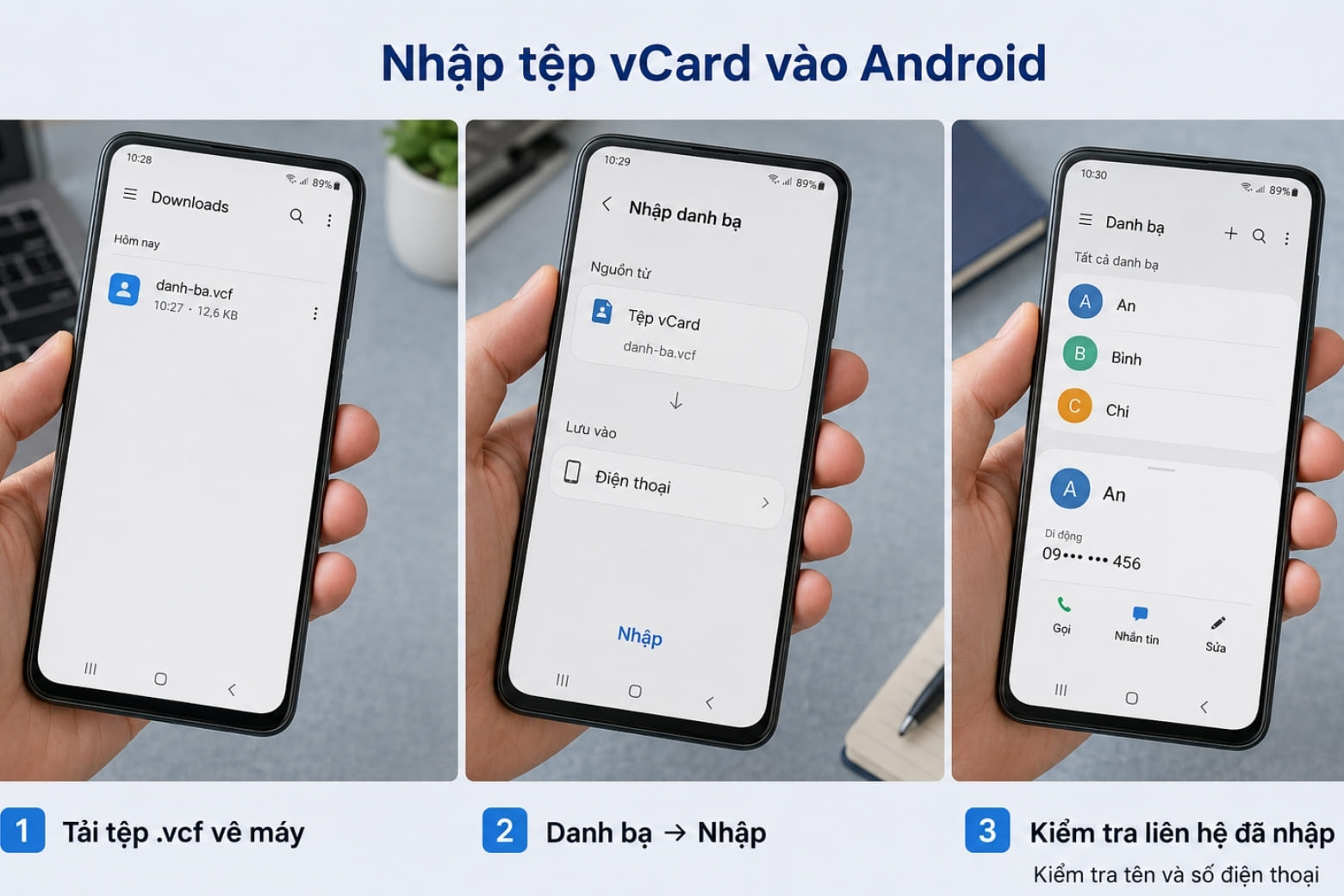 Sao chép danh bạ từ máy sang SIM iPhone: Cách đúng, dễ làm 18 Đưa toàn bộ danh bạ từ vCard vào Android chỉ với vài bước