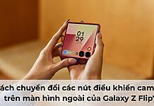 Cách chuyển đổi các nút điều khiển camera trên màn hình ngoài của Galaxy Z Flip7