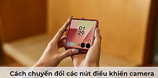 Cách chuyển đổi các nút điều khiển camera trên màn hình ngoài của Galaxy Z Flip7