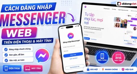 cách đăng nhập messenger web